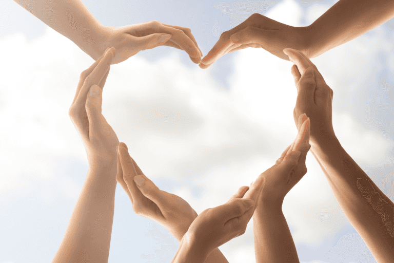 Hands making a heart